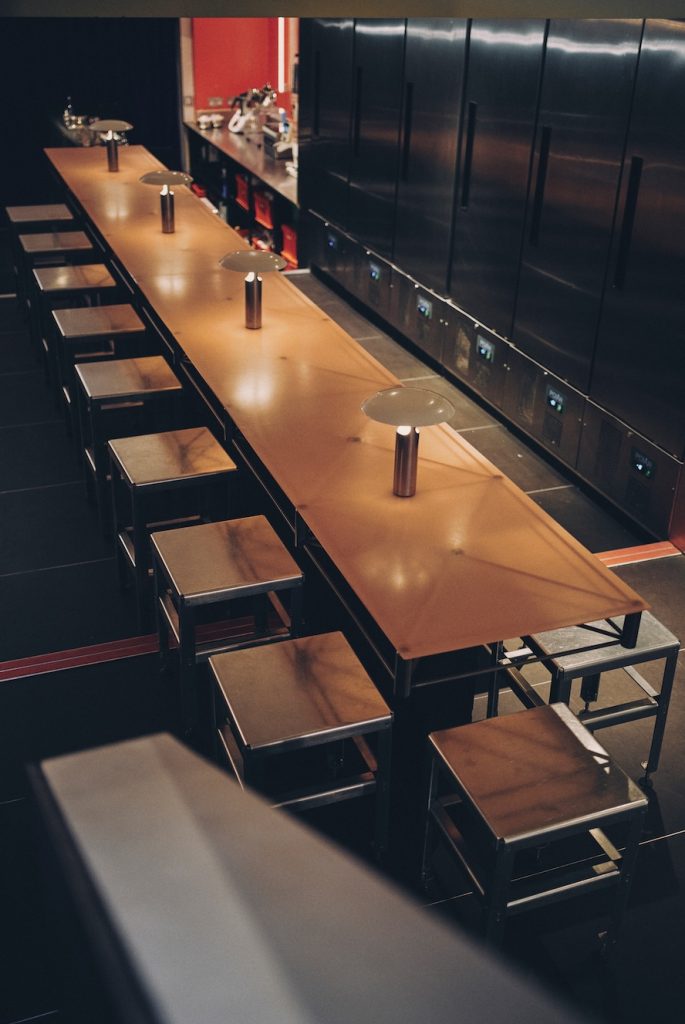 a dining table