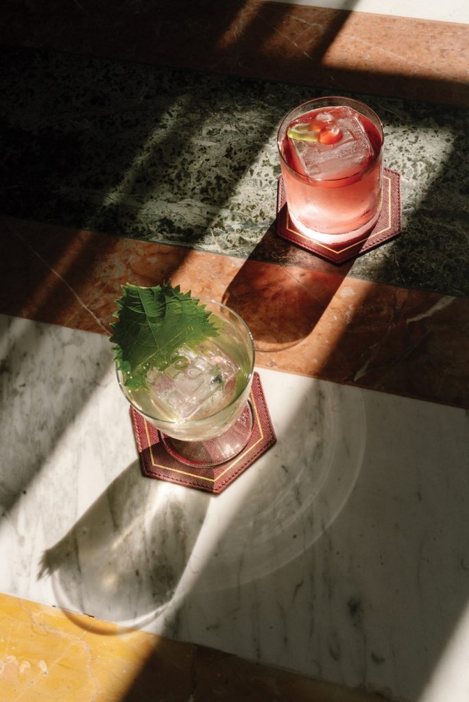 cocktails served at Bar Bertelli