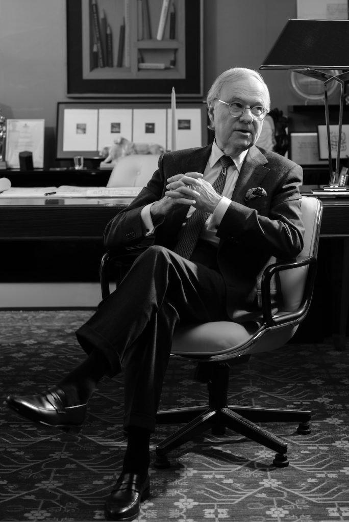 Pierre-Yves Rochon sitting in a chair