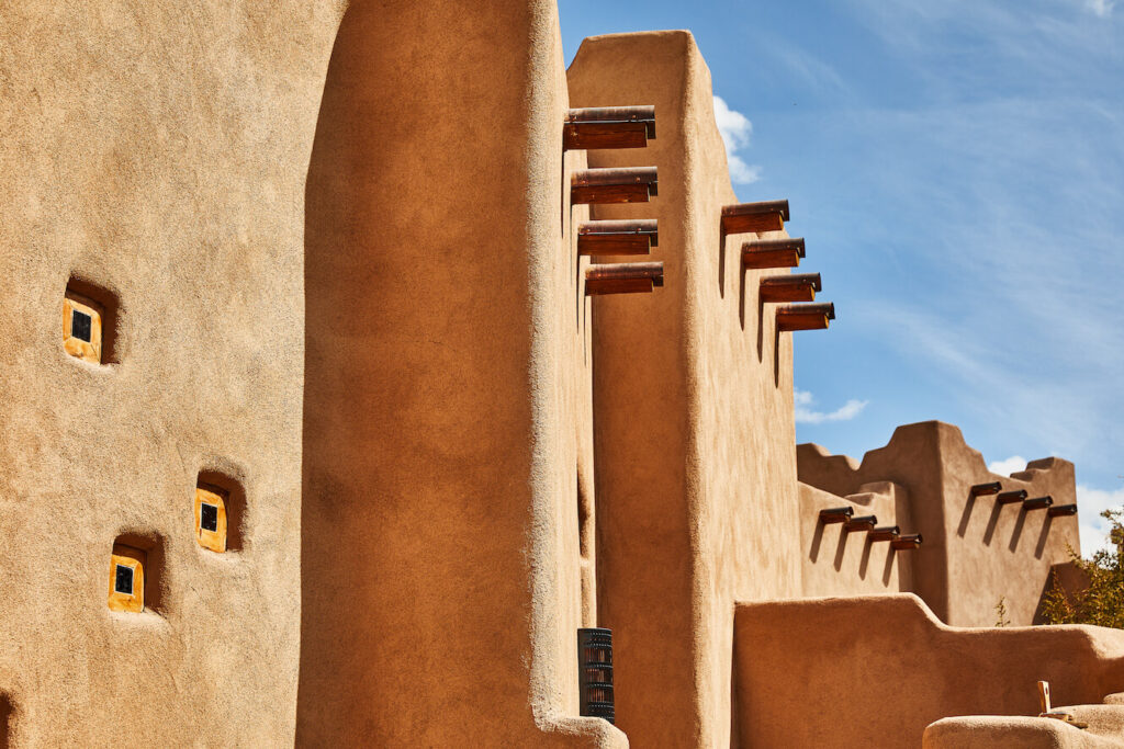 Traditional Navajo architecture seen at Bishops Lodge