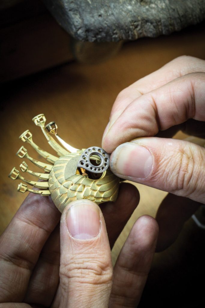 close up detail on item of jewellry
