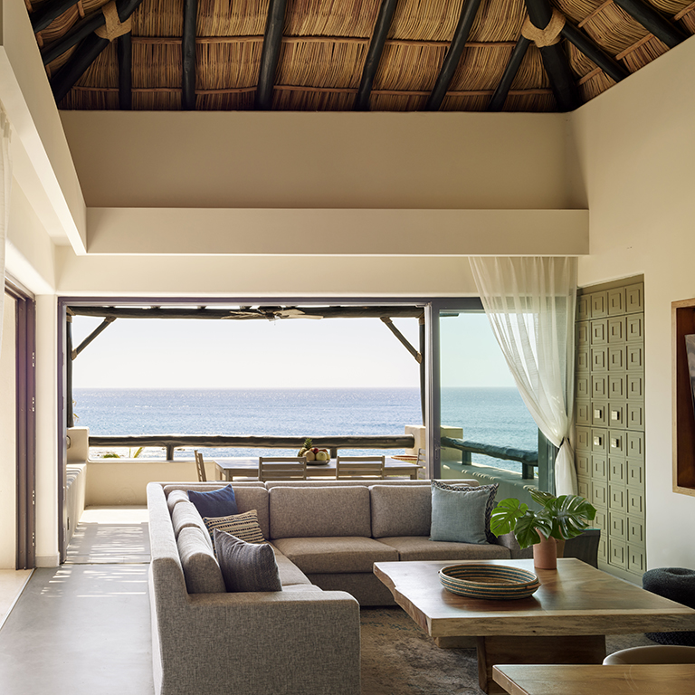 Living room with ocean room