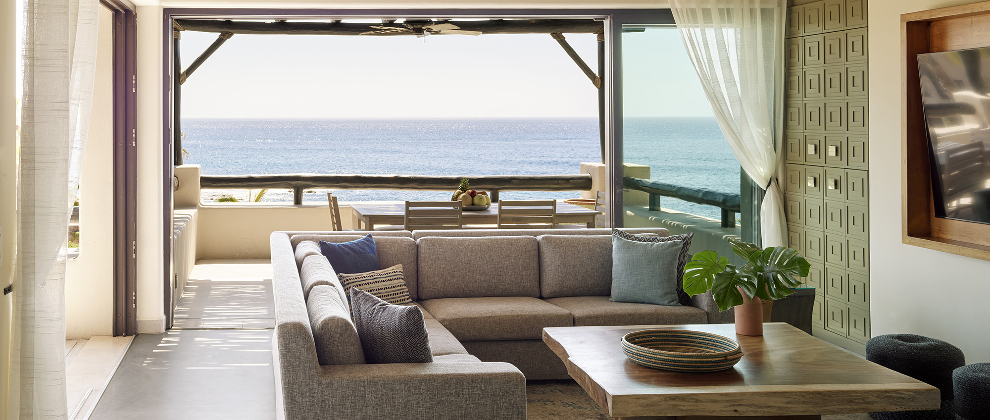 Living room with ocean room